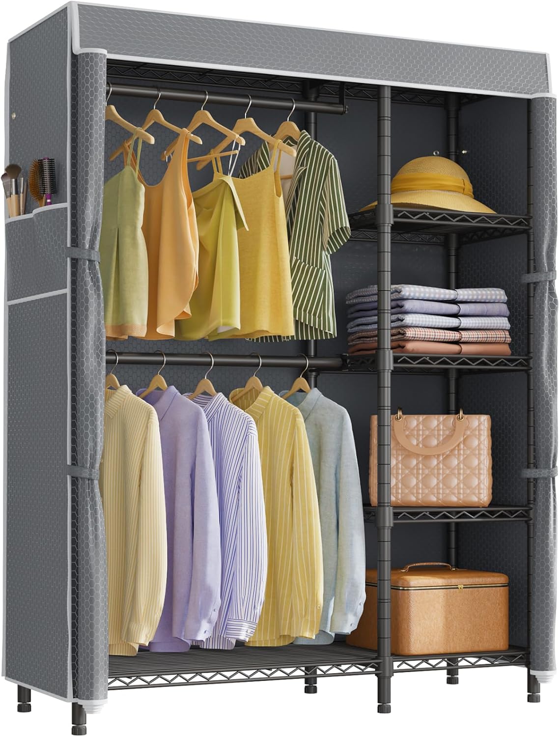 VIPEK V7C Garment Racks with Cover Portable Closets for Hanging Clothes, Heavy Duty Clothes Rack