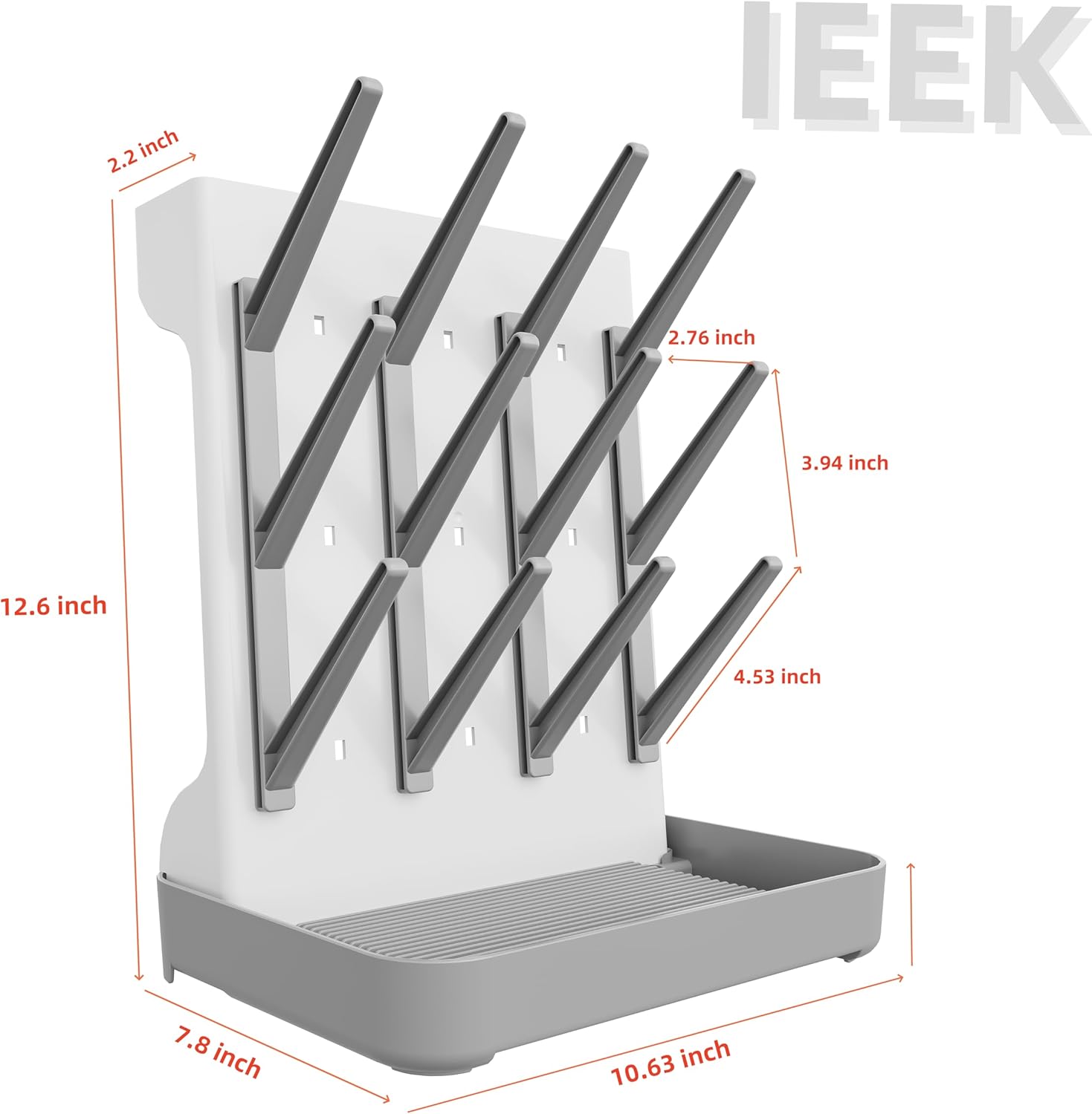 IEEK Baby Bottle Drying Rack,Large Vertical Drying Tower Bottle Rack Holder Space Saving Standing