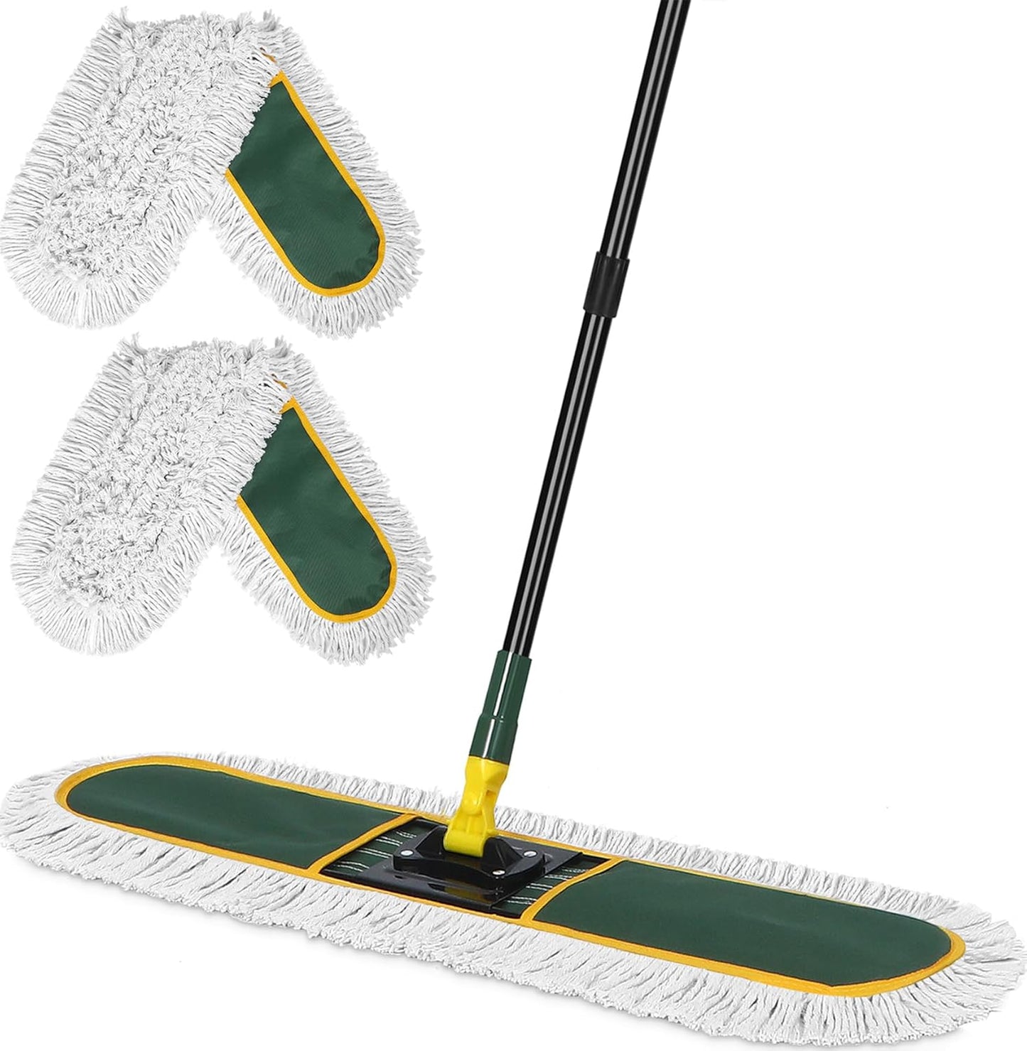 36" Commercial Dust Mop for Floor Cleaning with Replacement Mop Pads, Heavy Duty Industrial Large