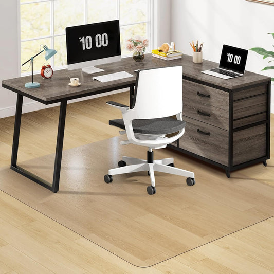 Clear Chair Mat, 75" x 60" Large Chair Mat for Hard Floors, Easy Glide Desk Mat for Rolling Chair