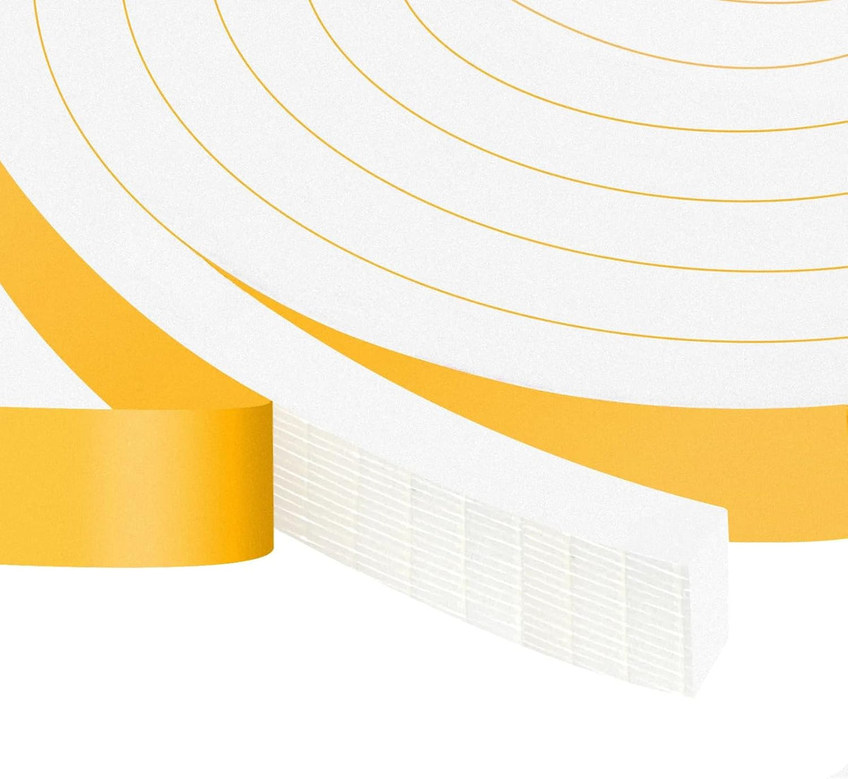 White Foam Insulation Tape, Strong Adhesive Weather Stripping Door Seal for Doors and