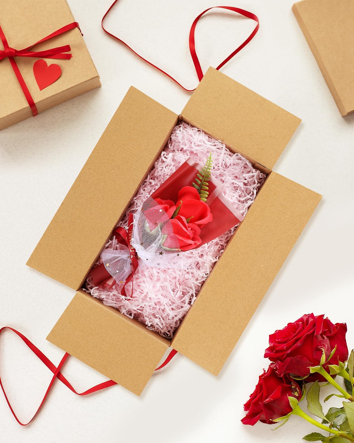 Assorted-Sizes-Shipping-Boxes-45-Pack: 6x6x6 & 8x6x6 & 11x6x6 Small-Shipping-Boxes-Mailers, White