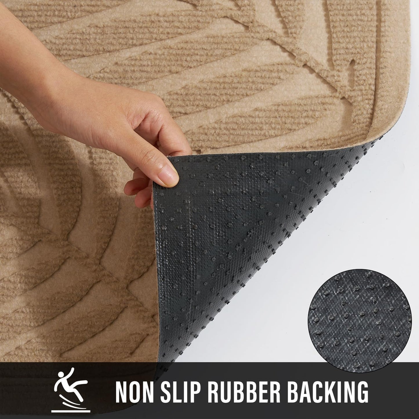 Front Door Mat, Absorbent Resist Dirt Welcome Door Mat Indoor Outdoor, Waterproof Doormat, Sturdy