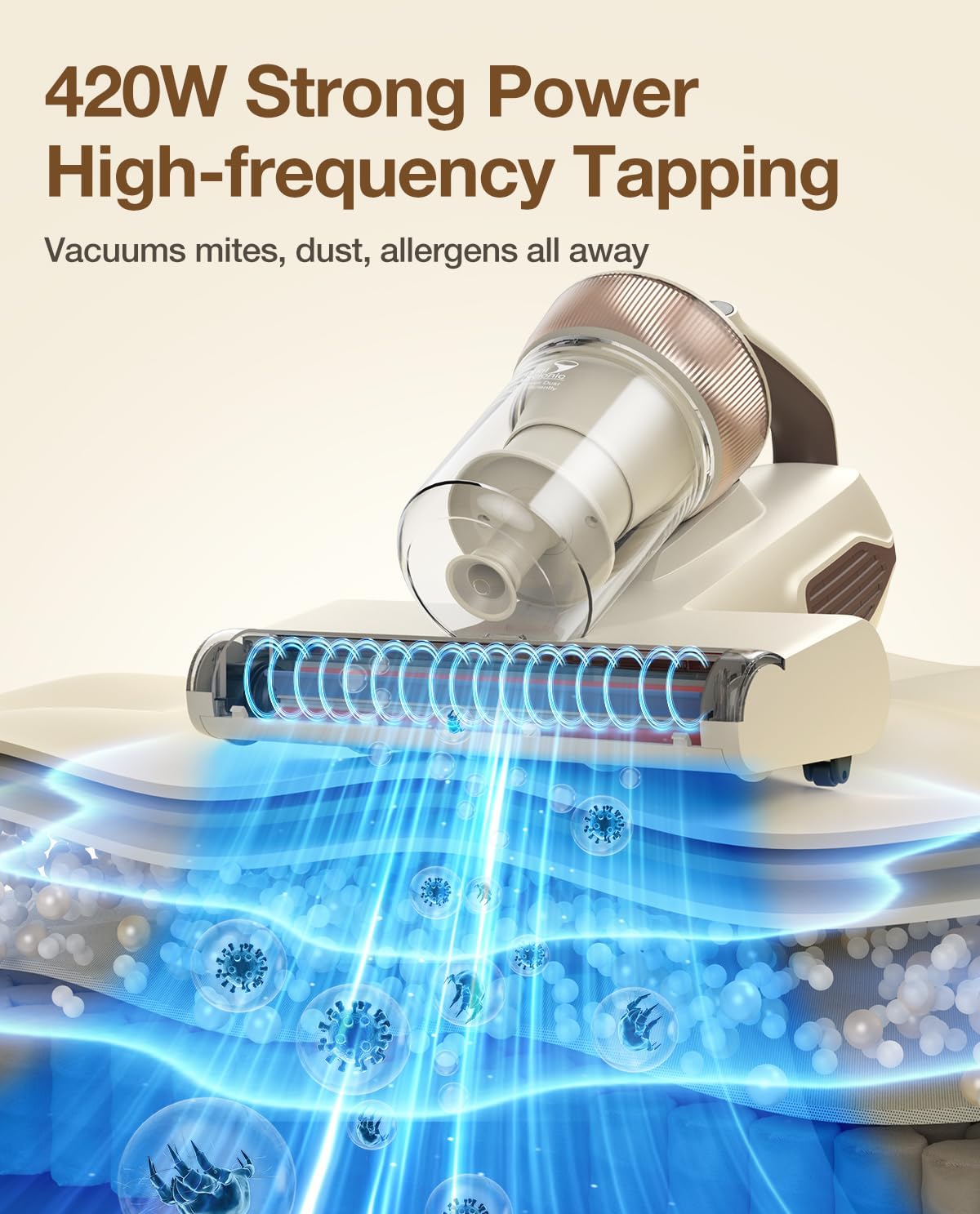 Jimmy Mattress Vacuum Cleaner, Bed Vacuum with UV & Ultrasound, High Heating, Smart Dust Sensor