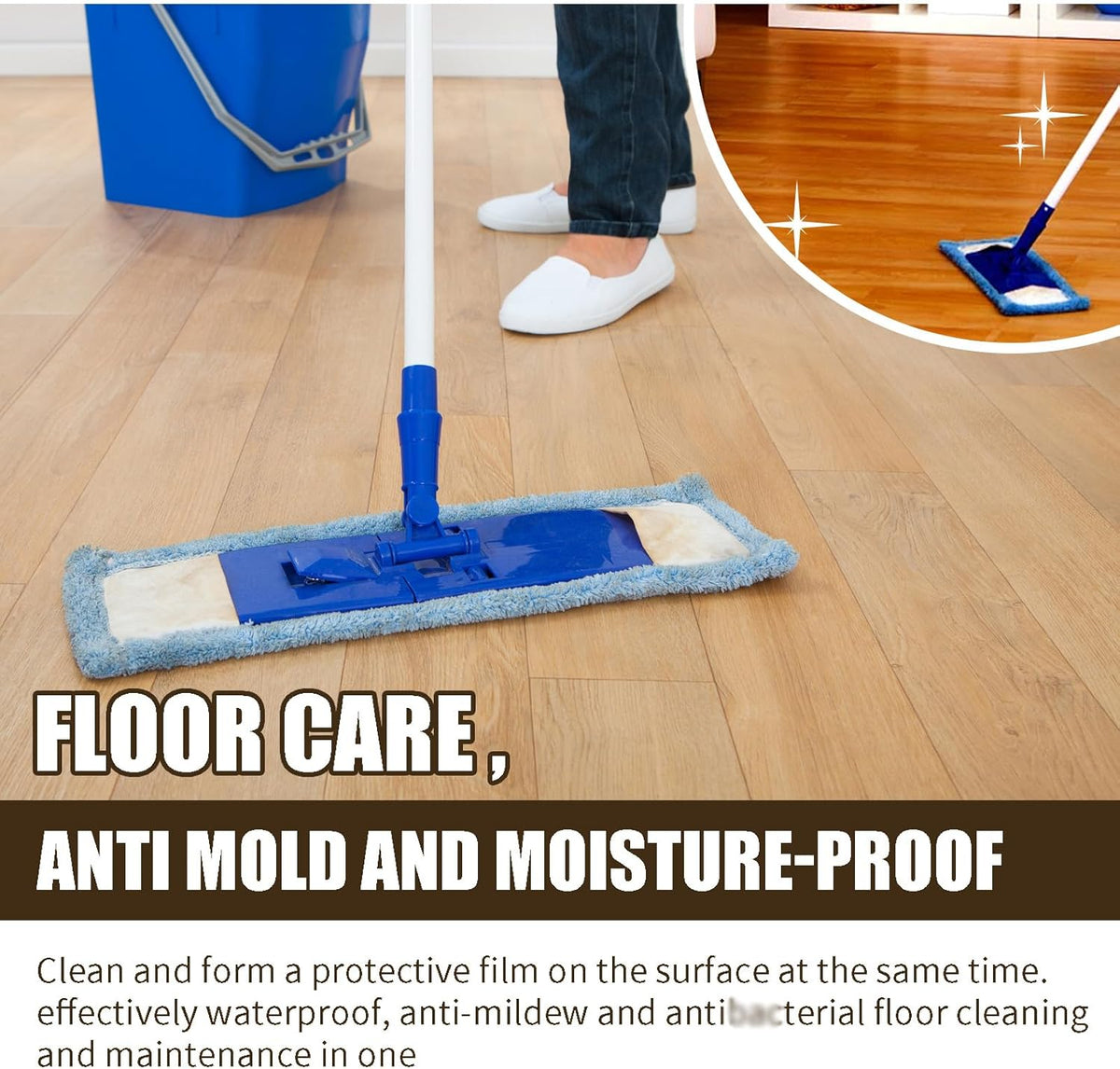 Beeswax Spray Cleaner with Sponge & Towel for Wood Furniture, Natural Beeswax Care For Wood Floors