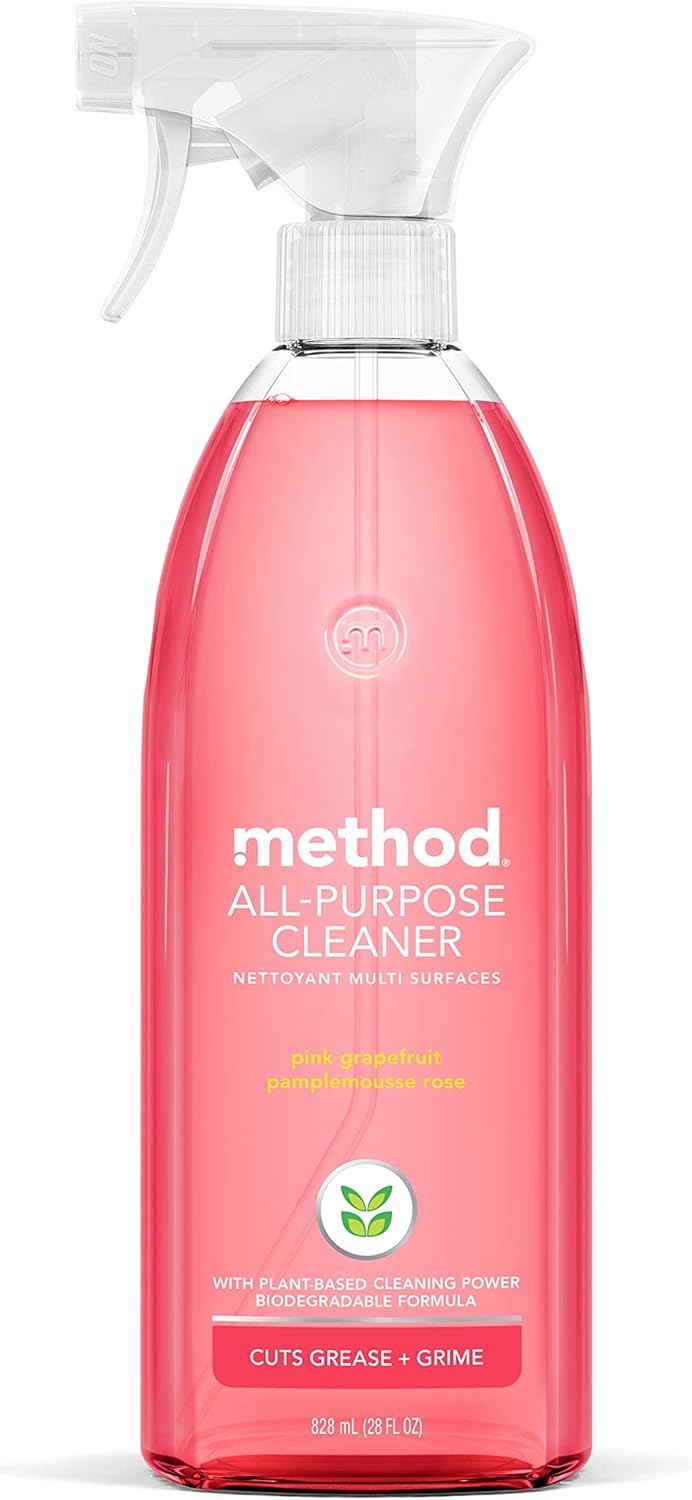 Method All-Purpose Cleaner, Pink Grapefruit, Plant-Based and Biodegradable Formula Perfect for Most