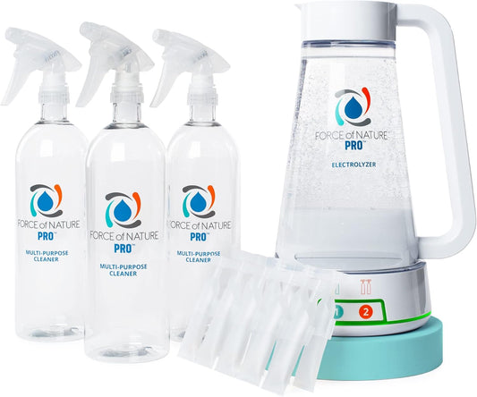 Force of Nature Multi-Purpose Cleaner, Disinfectant & Deodorizer | Kills 99.9% of Germs (Pro Kit