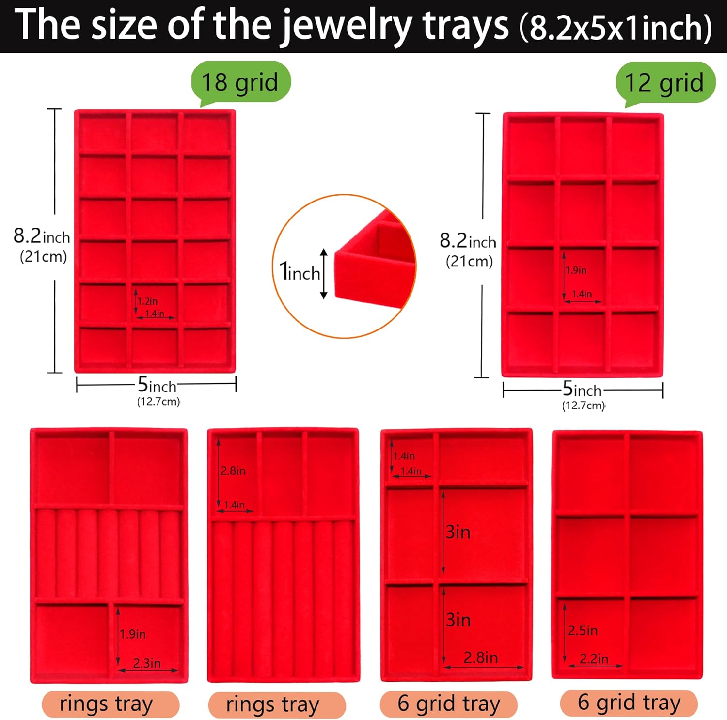Earring Organizer Stackable Jewelry Storage Box Jewelry Drawer Organizer Removable Display Tray