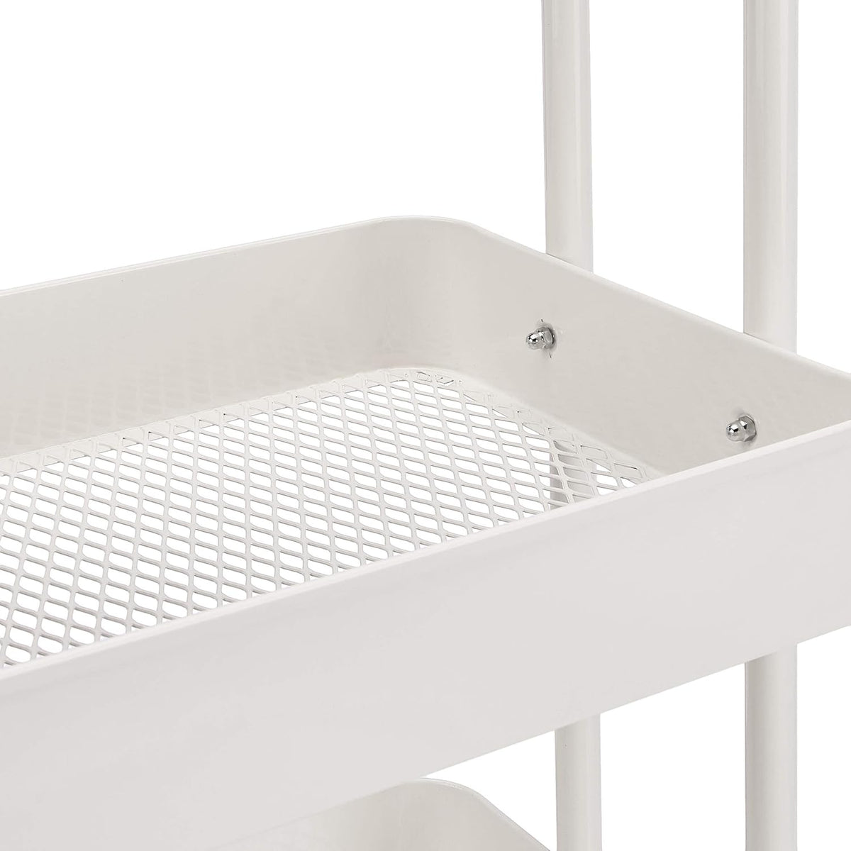Amazon Basics 3-Tier Rolling Utility or Kitchen Cart, Lockable Wheels, Multifunctional Storage