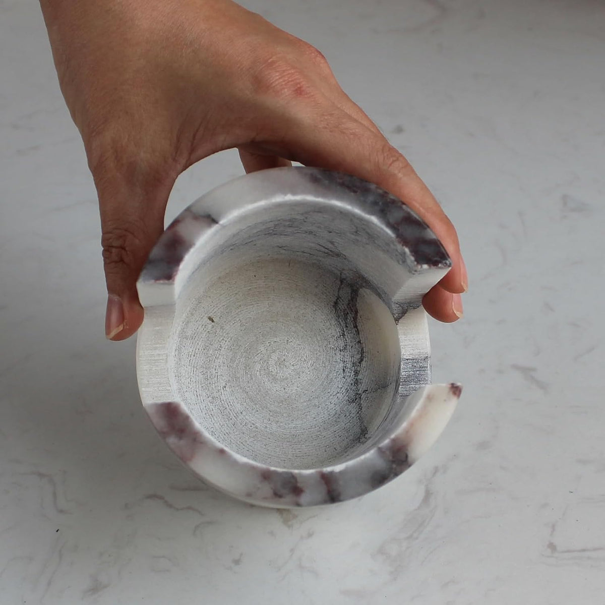 Natural Calacatta Viola Marble Sponge Holder for Kitchen Counter, Drying Rack, Sponge Caddy for
