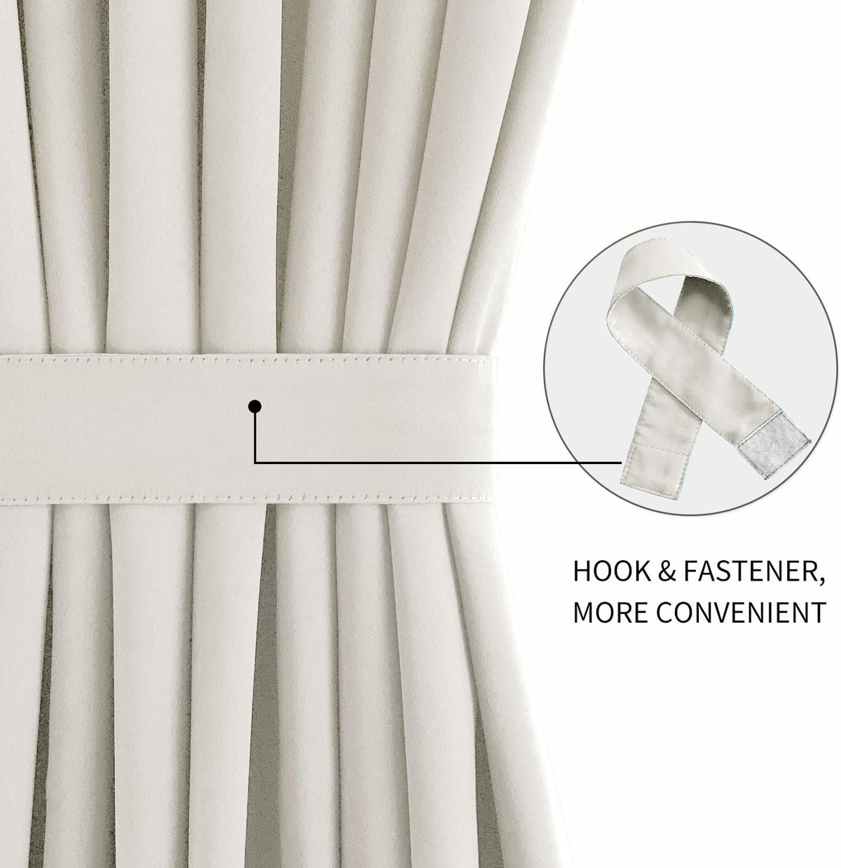 DWCN French Door Curtains – Rod Pocket Thermal Blackout Curtain for Doors with Glass Window