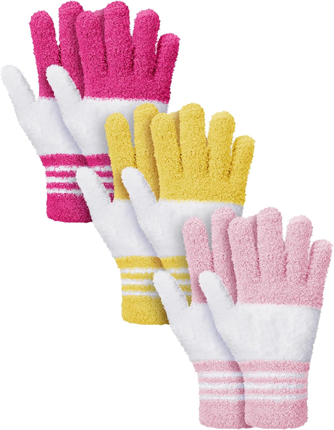Patelai 3 Pairs Microfiber Plant Dusting Gloves Leaf Cleaning Gloves for Indoor Plants, Blinds