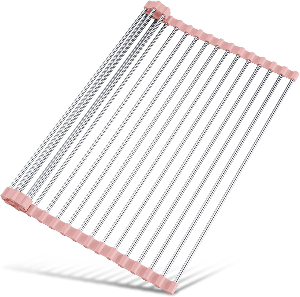 Tomorotec 17.7" x 12.5" Roll Up Dish Drying Rack Over Sink Drying Rack Sink Cover Kitchen Sink