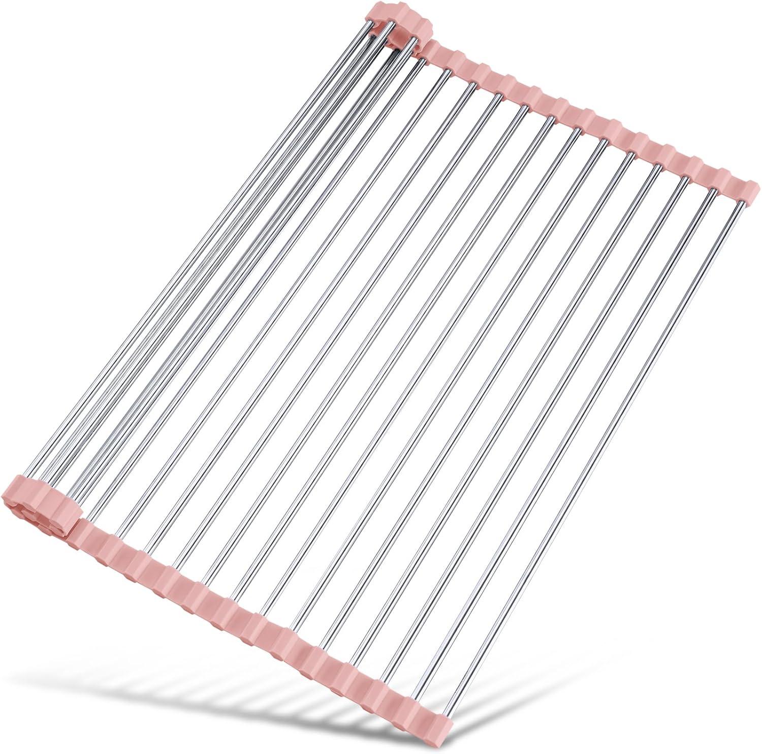 Tomorotec 17.7" x 12.5" Roll Up Dish Drying Rack Over Sink Drying Rack Sink Cover Kitchen Sink