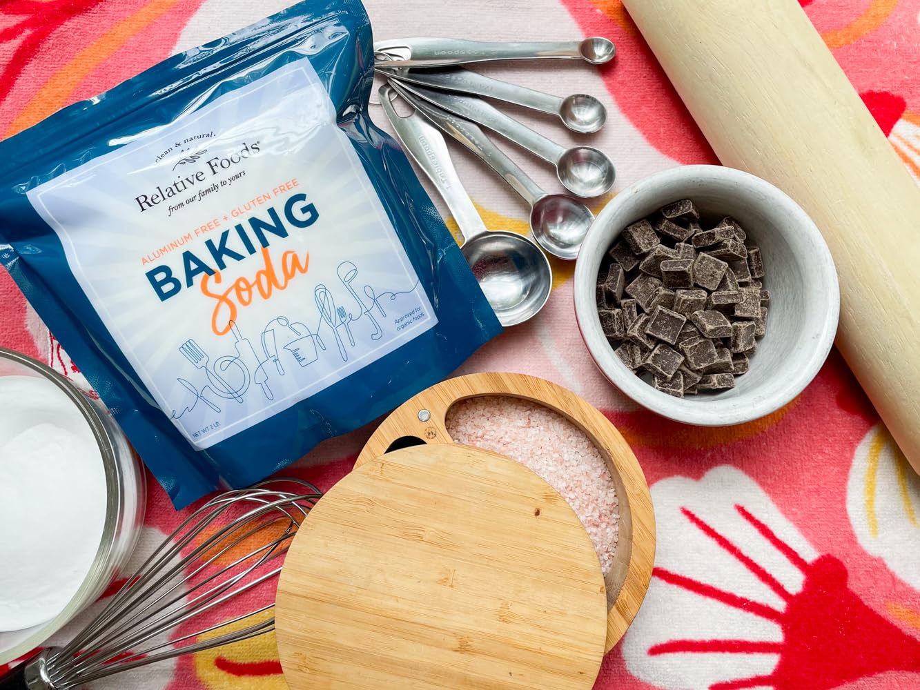 Baking soda (2 Lbs) for cooking, cleaning & More - Gluten Free sodium bicarbonate baking mix w/no