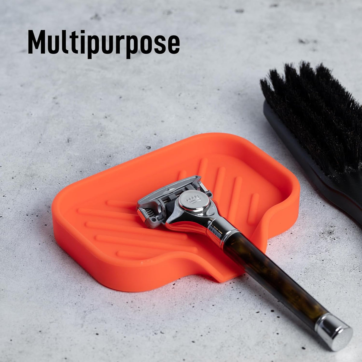 Zulay Kitchen Small Silicone Sponge Holder (4.9x3.3”) – Space-Saving Sink Organizer Tray for