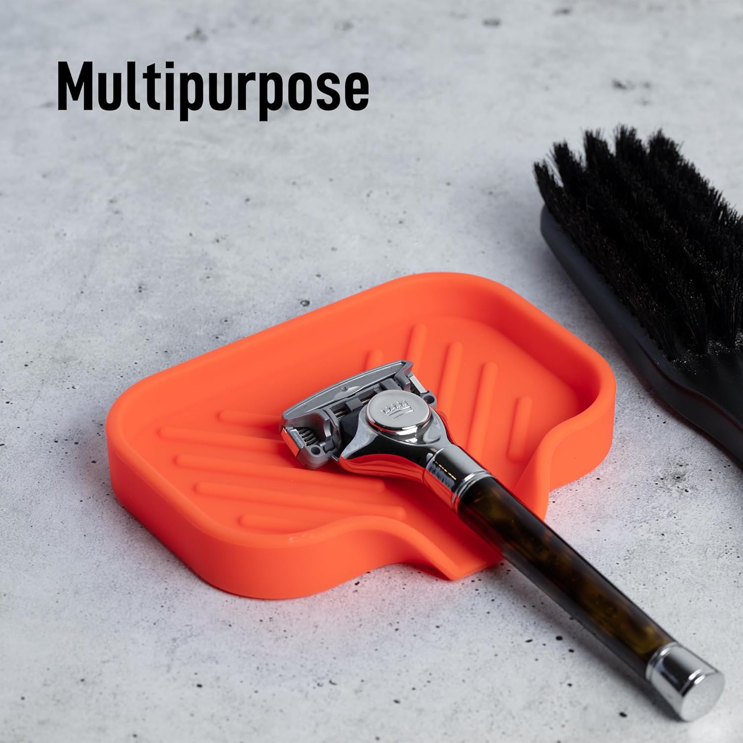 Zulay Kitchen Small Silicone Sponge Holder (4.9x3.3”) – Space-Saving Sink Organizer Tray for