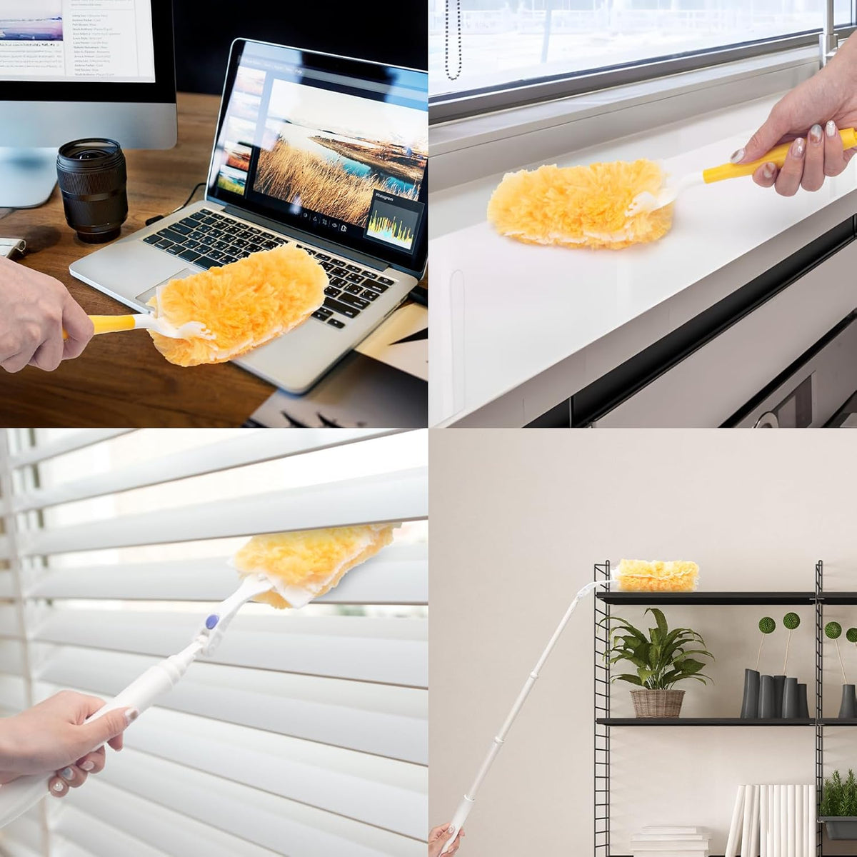 KeFanta 360° Heavy Duty Duster Refills Compatible with Swiffer Duster, Disposable Dusting Kit for