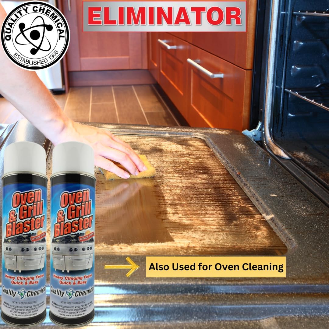 Quality Chemical Oven and Grill Blaster Heavy-Duty Oven Cleaner, Grease and Carbon Remover - 18 oz