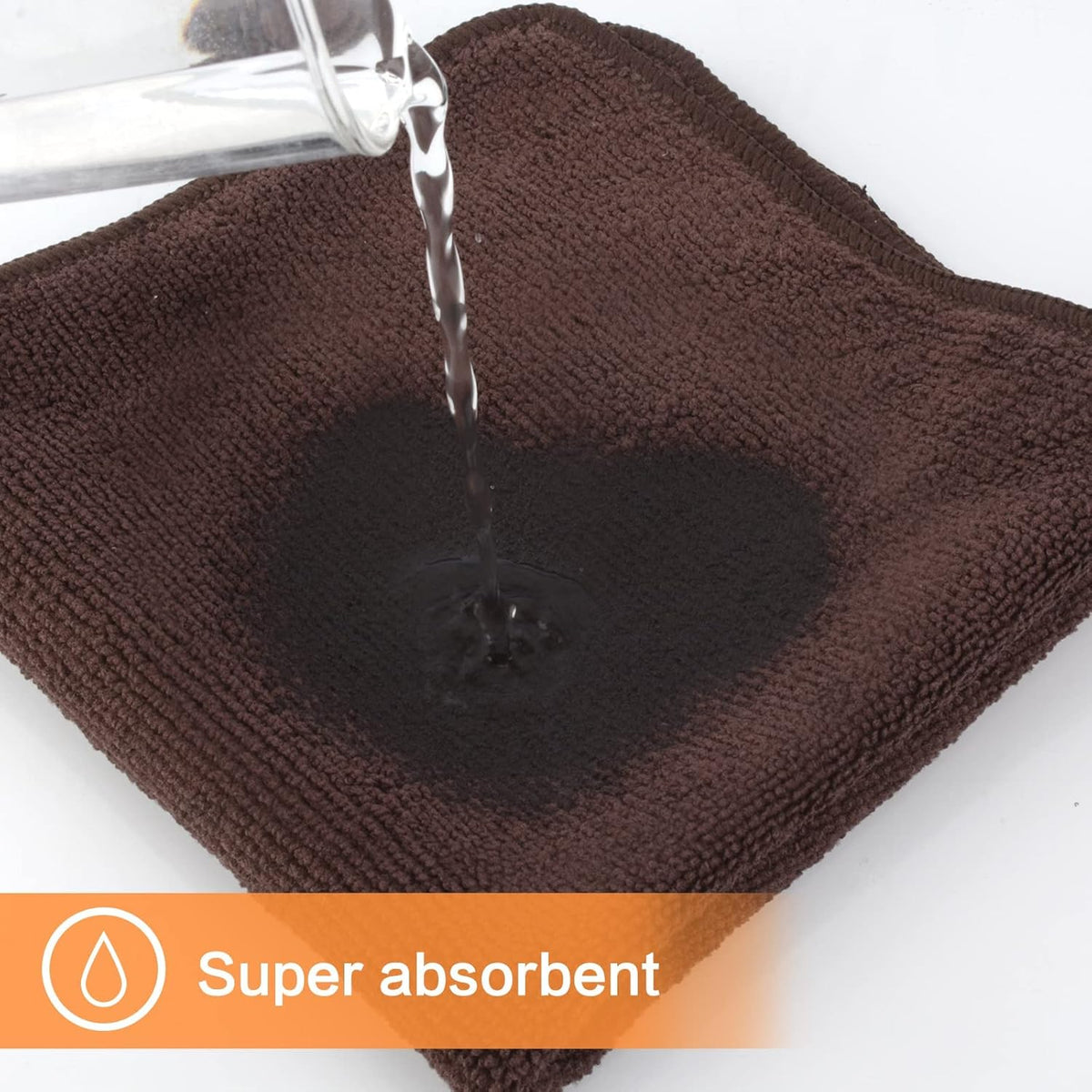KinHwa Microfiber Dish Cloths for Washing Dishes Ultra Absorbent Dish Rags Fast Drying Kitchen Wash