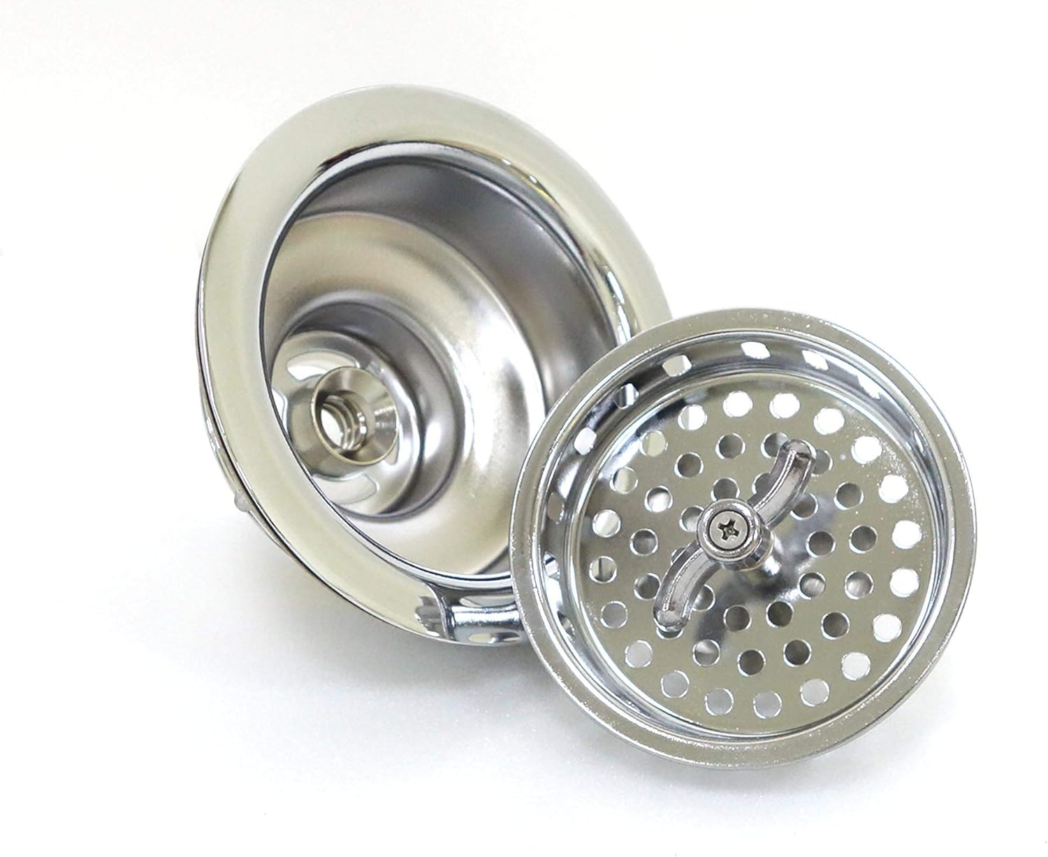 Twist Lock Basket Strainer Replacement (Premium 304 Stainless Steel Construction) for 3-1/2" Spin