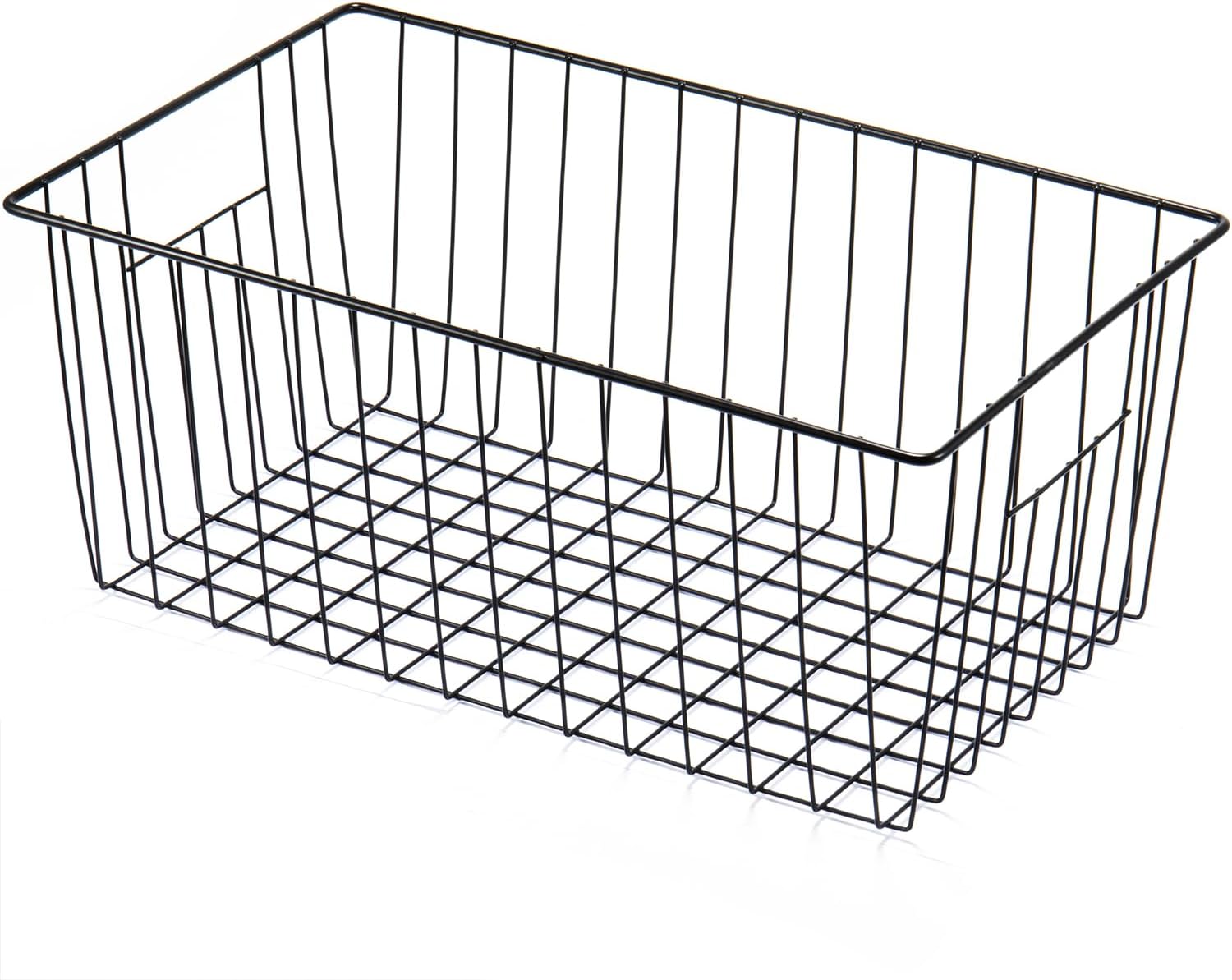 Freezer Organizer Bins, Upright Freezer Baskets for 16, 17, 21 cu.ft Standup Freezer, Durable
