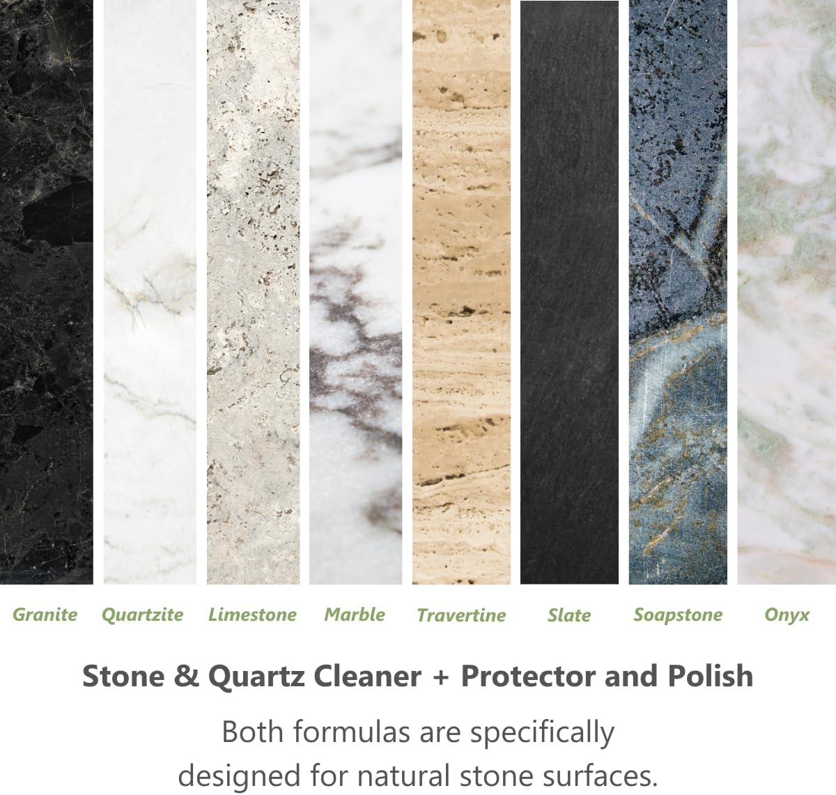 MORE - Twin Pack - Includes Stone & Quartz Cleaner + Polish - Granite, Quartz & Marble Cleaner &