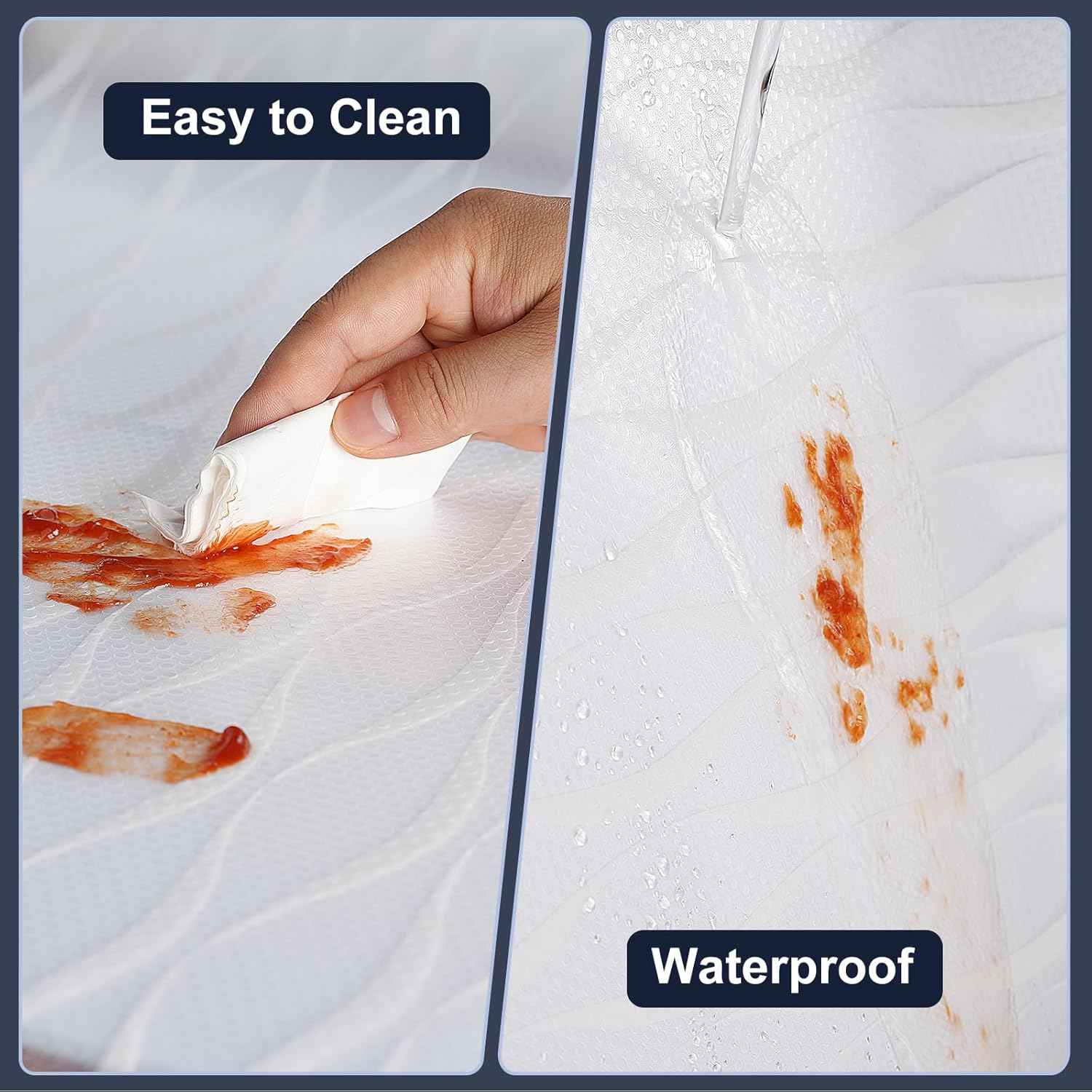 Shelf Liner, Waterproof Refragerator Liner, Drawer Liners for Kitchen Cabinet, Bathroom Sink Mat No