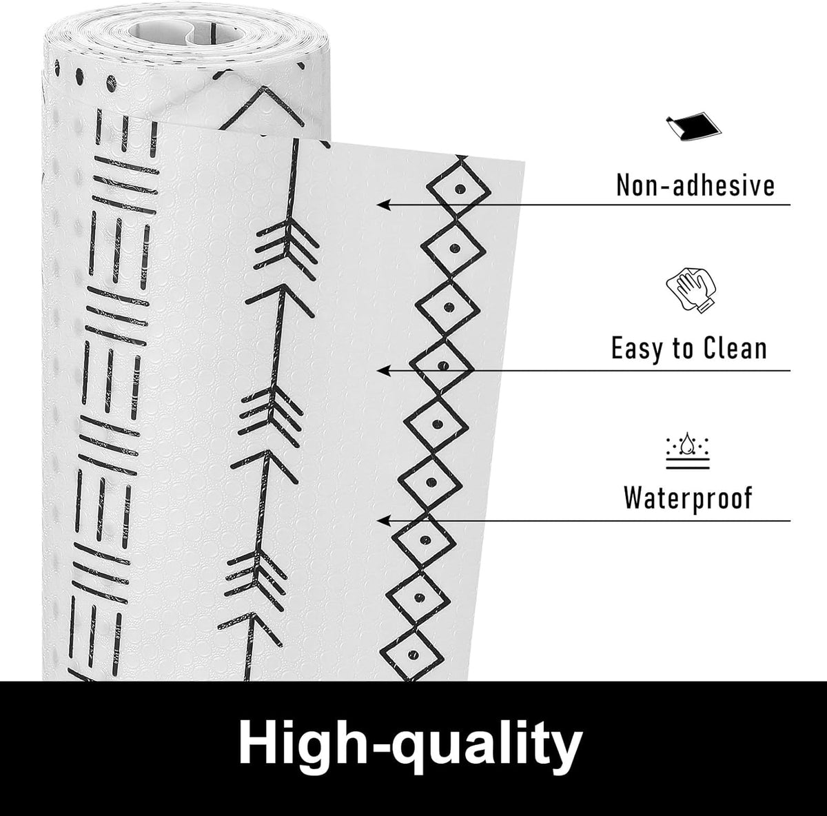 CooyesFridge Liners Shelf Liner for Kitchen Cabinets Refrigerator Liners Waterproof & Oil-Proof
