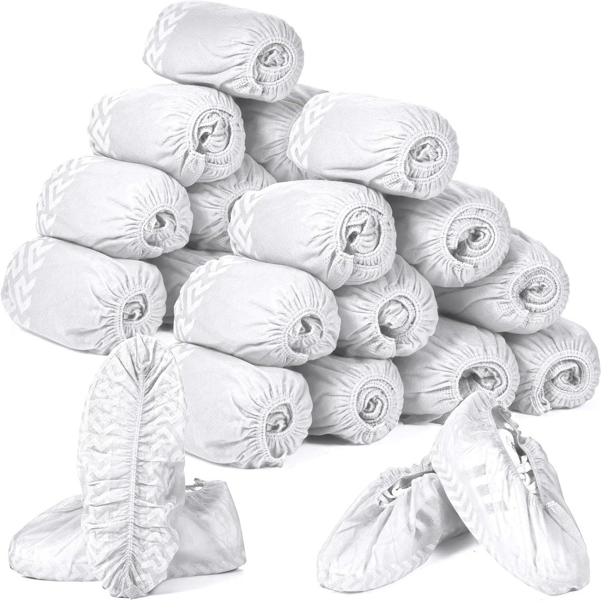 Zhanmai 300 Pack Disposable Shoe Covers Non Slip Disposable Large Foot Booties Shoe Covers for