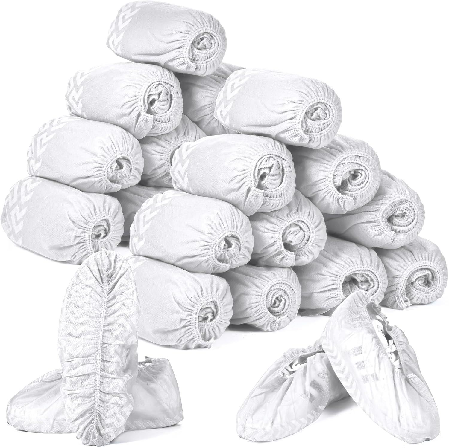 Zhanmai 300 Pack Disposable Shoe Covers Non Slip Disposable Large Foot Booties Shoe Covers for