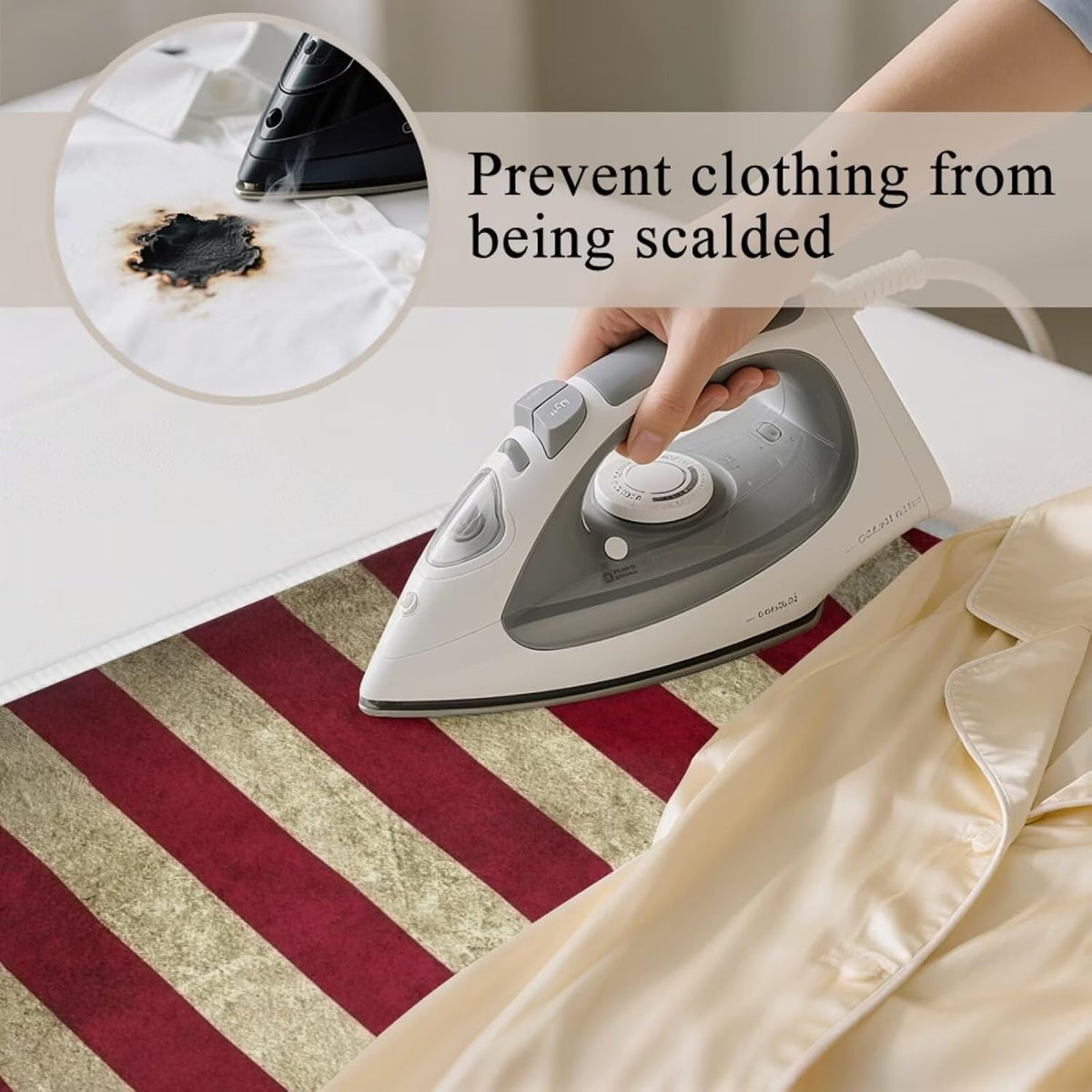American Flag Ironing Mat Thickened Ironing Blanket Portable Heat Resistant Ironing Pad for