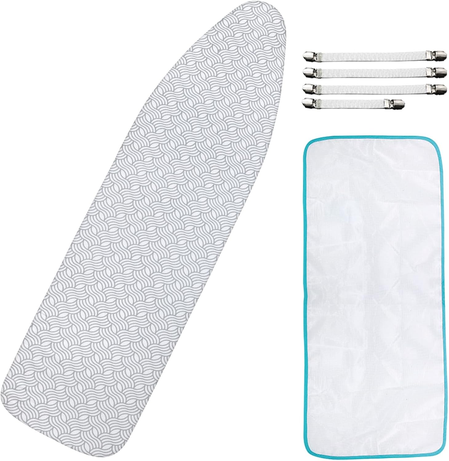 Dalykate Ironing Board Cover and Pad, 15" x 54", Thick Padding, Elastic Edge, Scorch & Stain
