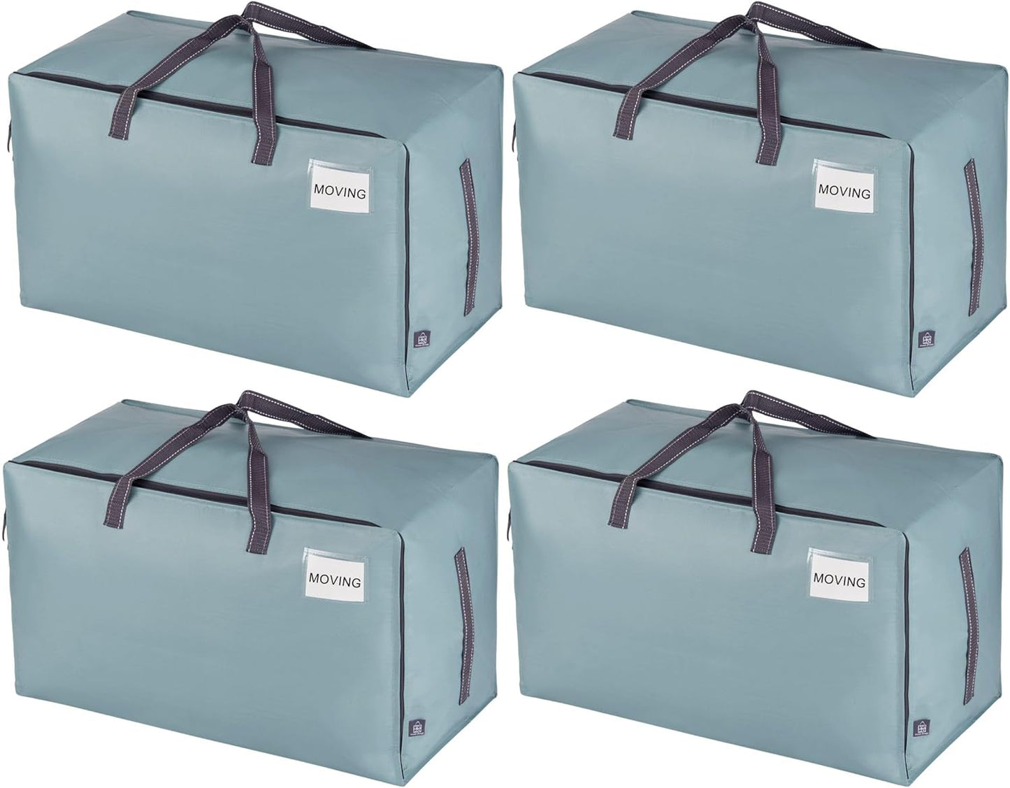 VENO 4 Pack Moving and Storage Bags, Heavy Duty, Alternative to Moving Boxes, Large Packing Totes