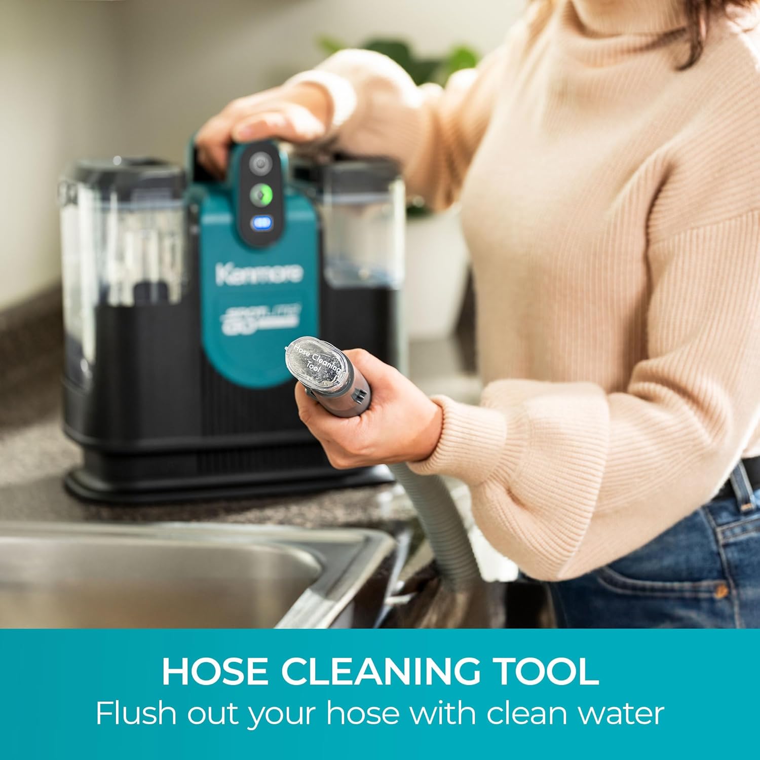Kenmore KW1090 SpotLite Go 24V Cordless Brushless Portable Carpet Spot Cleaner, 16Kpa Power