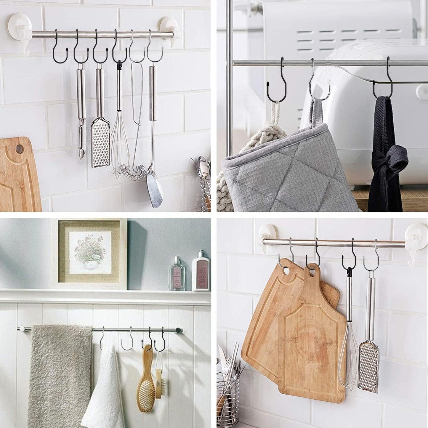 24-Pack Purse Hangers for Closet, Large 5-inch Twist Design Hooks for Bags, Purses, Handbags