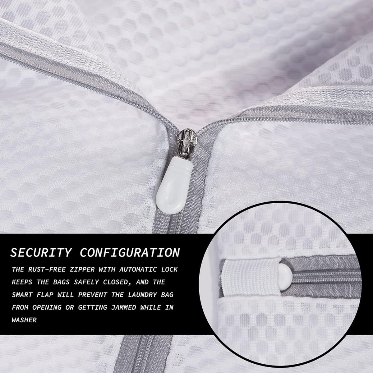 4Pcs Durable Honeycomb Mesh Laundry Bags for Delicates Reusable Wash Bag(1XX-Large 24 x 24