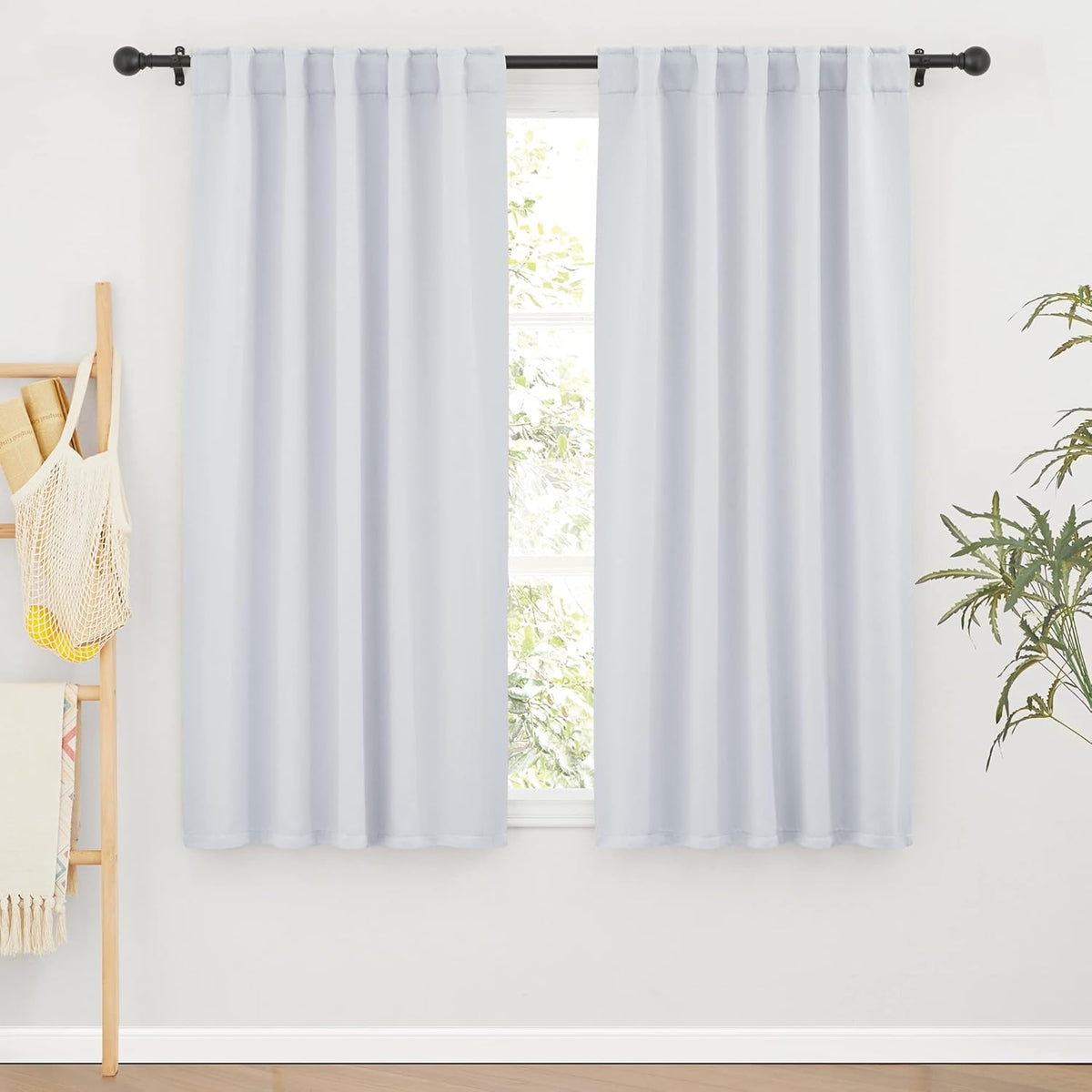 RYB HOME Room Darkening Kitchen Curtains 2 Panels Set,Thermal Insulated Small Window Treatment