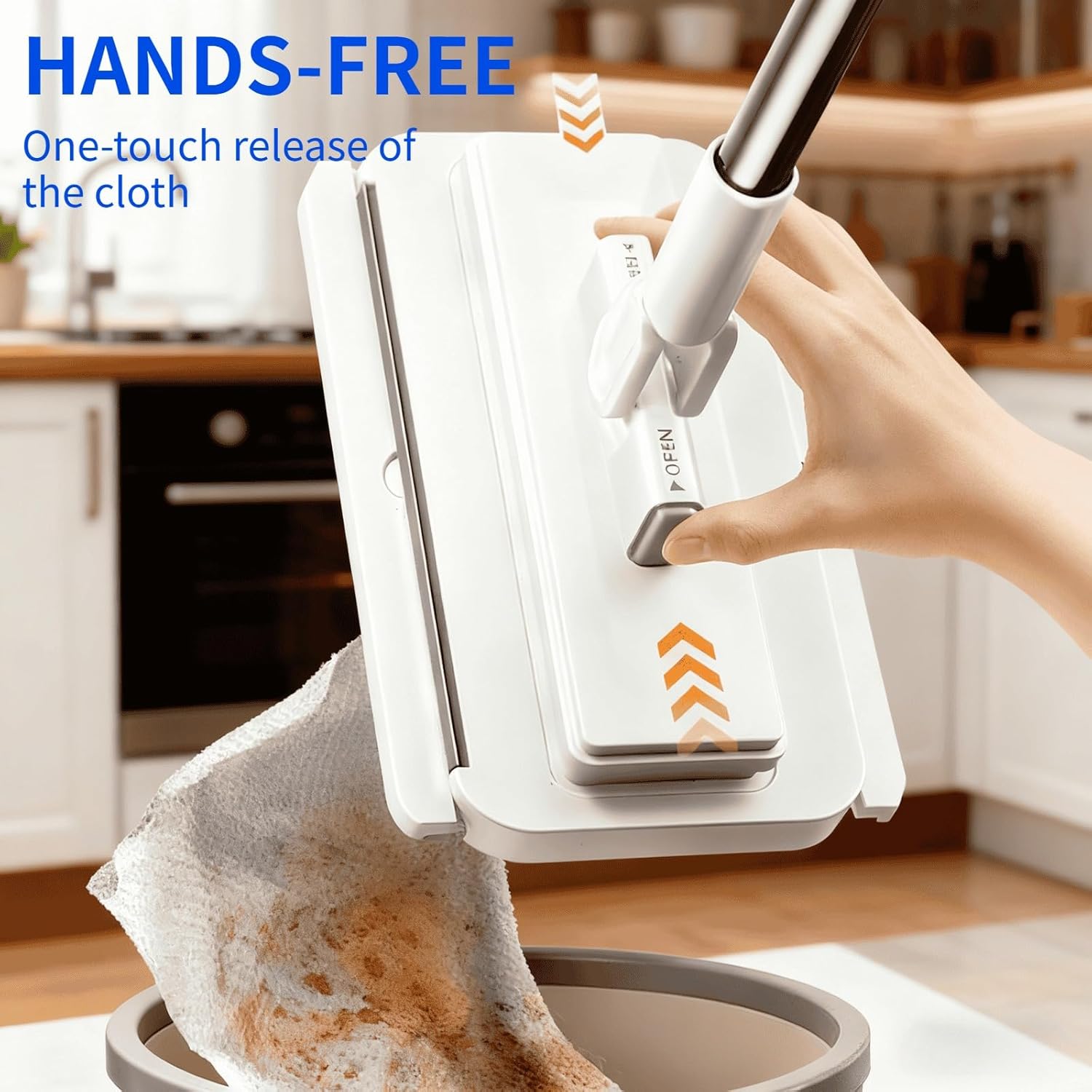 2025 New Disposable Dust Mop with a Mini Foldable Desktop Mop, Multi Surface Cleaning Flat Dust Mop