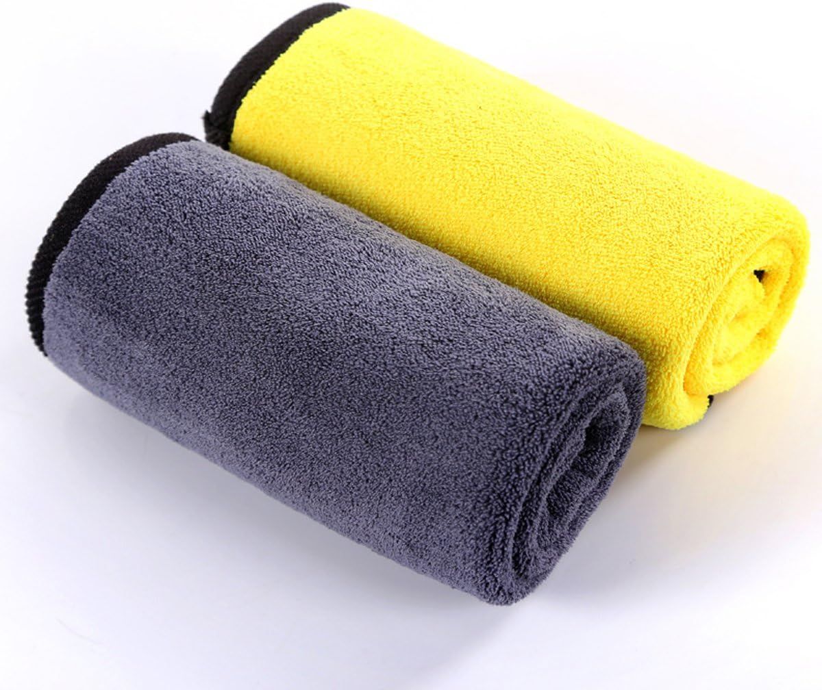 SOFTBATFY Ultrasoft, Large, Thick and Quick Drying Car Microfiber Cleaning Towel 800GSM Polishing