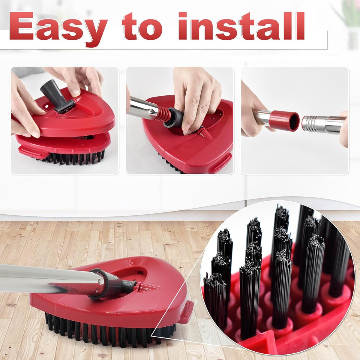 Mop Head Replacement, Base, Mop Handle for Ocedar EasyWring 1-Tank System, 2 Microfiber Mop