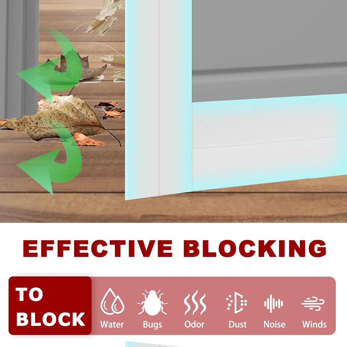 Weather Stripping Self Adhesive Door Draft Stopper Flexible Shower Door Bottom Seal Silicone Seal