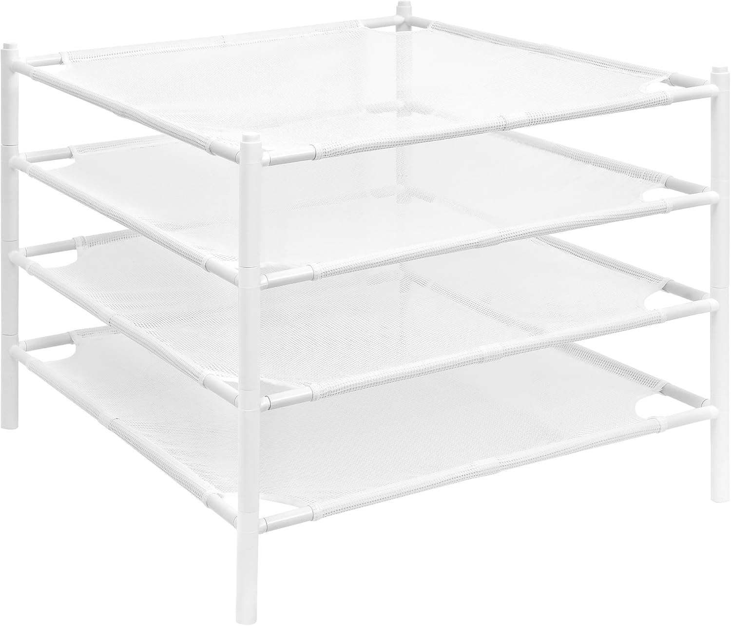 STORAGE MANIAC Sweater Drying Rack, Mesh Clothes Drying Rack, Stackable Laundry Drying Rack, Lay