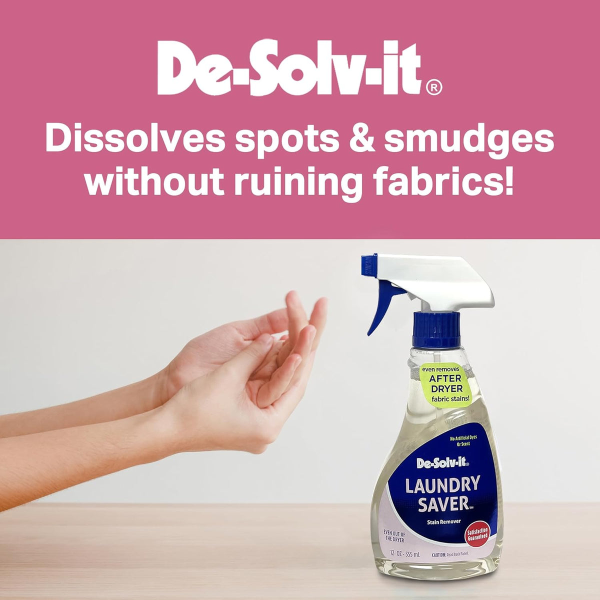 De-Solv-it Orange-Sol Laundry Saver, Instant Stain Remover for Laundry, Hair and Skin-Safe