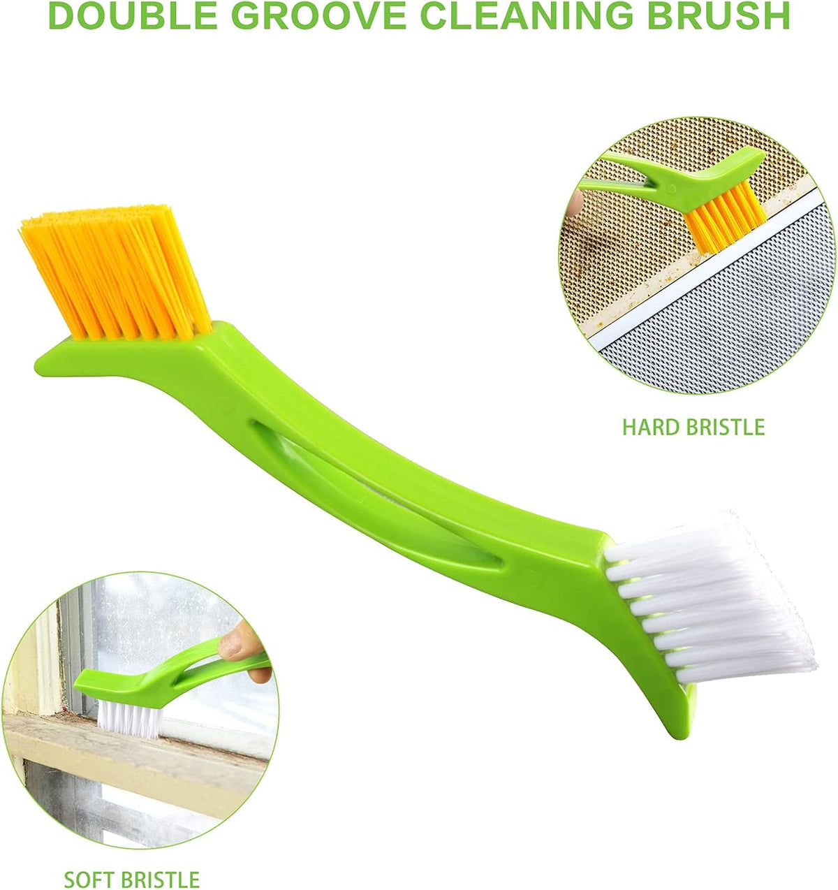 8 Pack Grout Cleaner Brush, Hand-held Groove Gap Cleaning Tools Tile Joint Scrub Brush to Deep