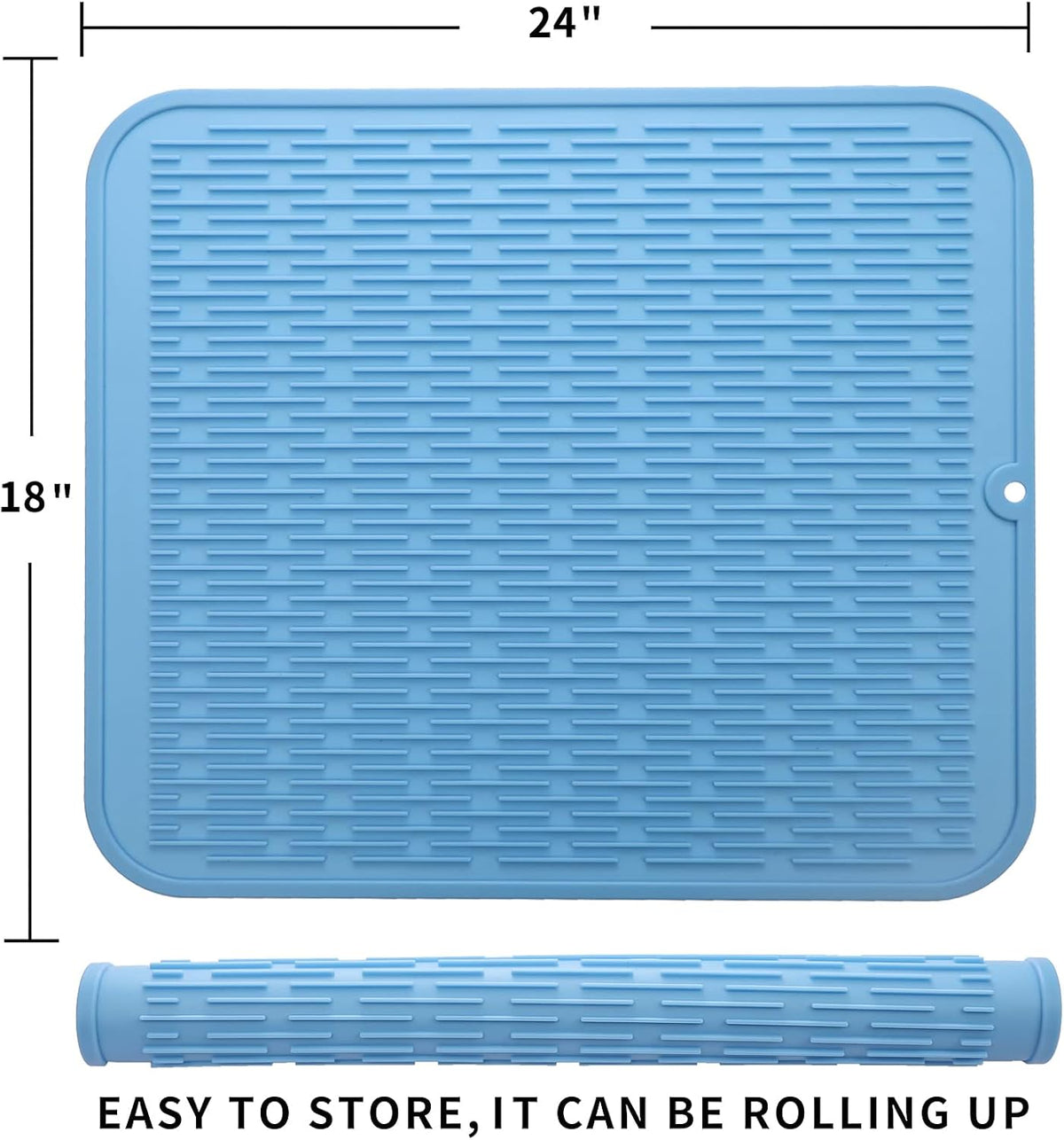 Silicone Dish Drying Mat for Multiple Usage,Easy clean,Eco-friendly,Heat-resistant Silicone Mat for