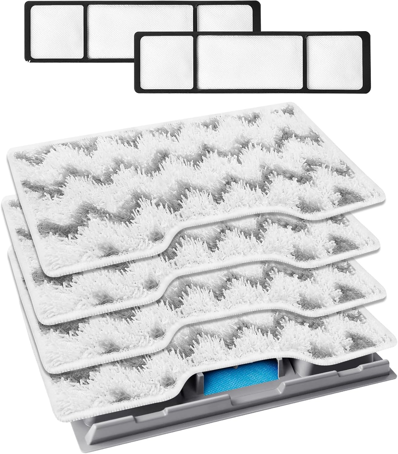 KEEPOW Reusable Mop Replacement Pads Compatible with Shark Vacmop VM252 VM200P12 VM252P10 VC205