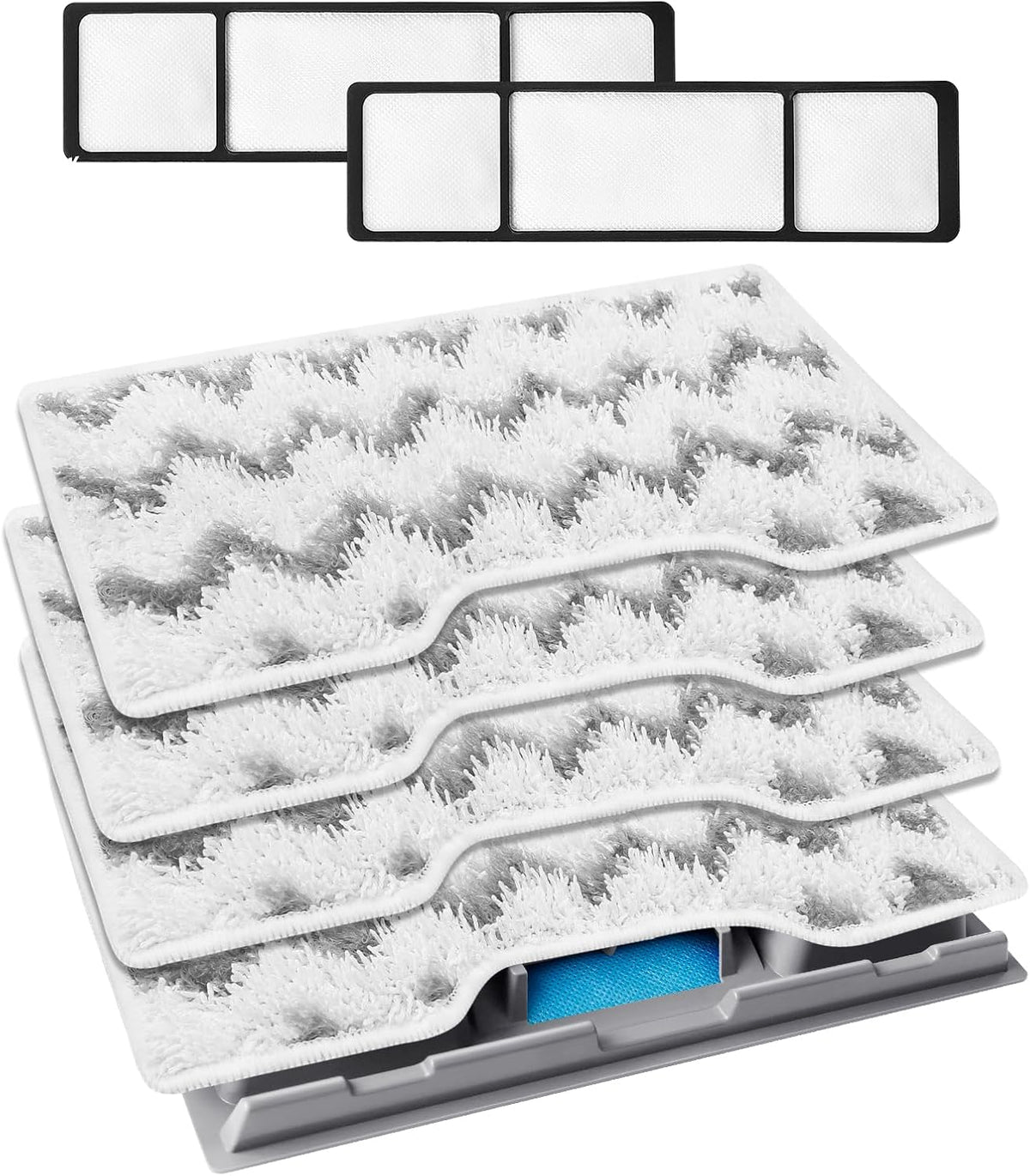KEEPOW Reusable Mop Replacement Pads Compatible with Shark Vacmop VM252 VM200P12 VM252P10 VC205
