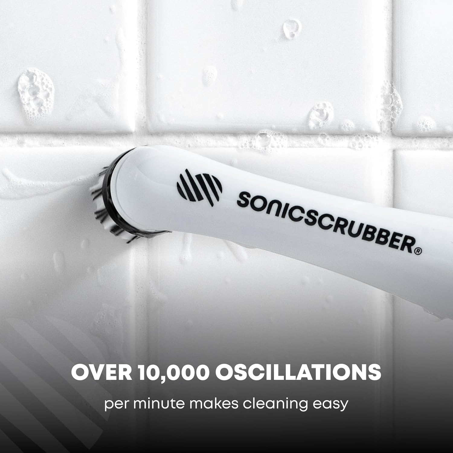 Household Cleaning Brush - Electric Scrubbing Brush - Home, Kitchen & Bathroom - Removes Mould &