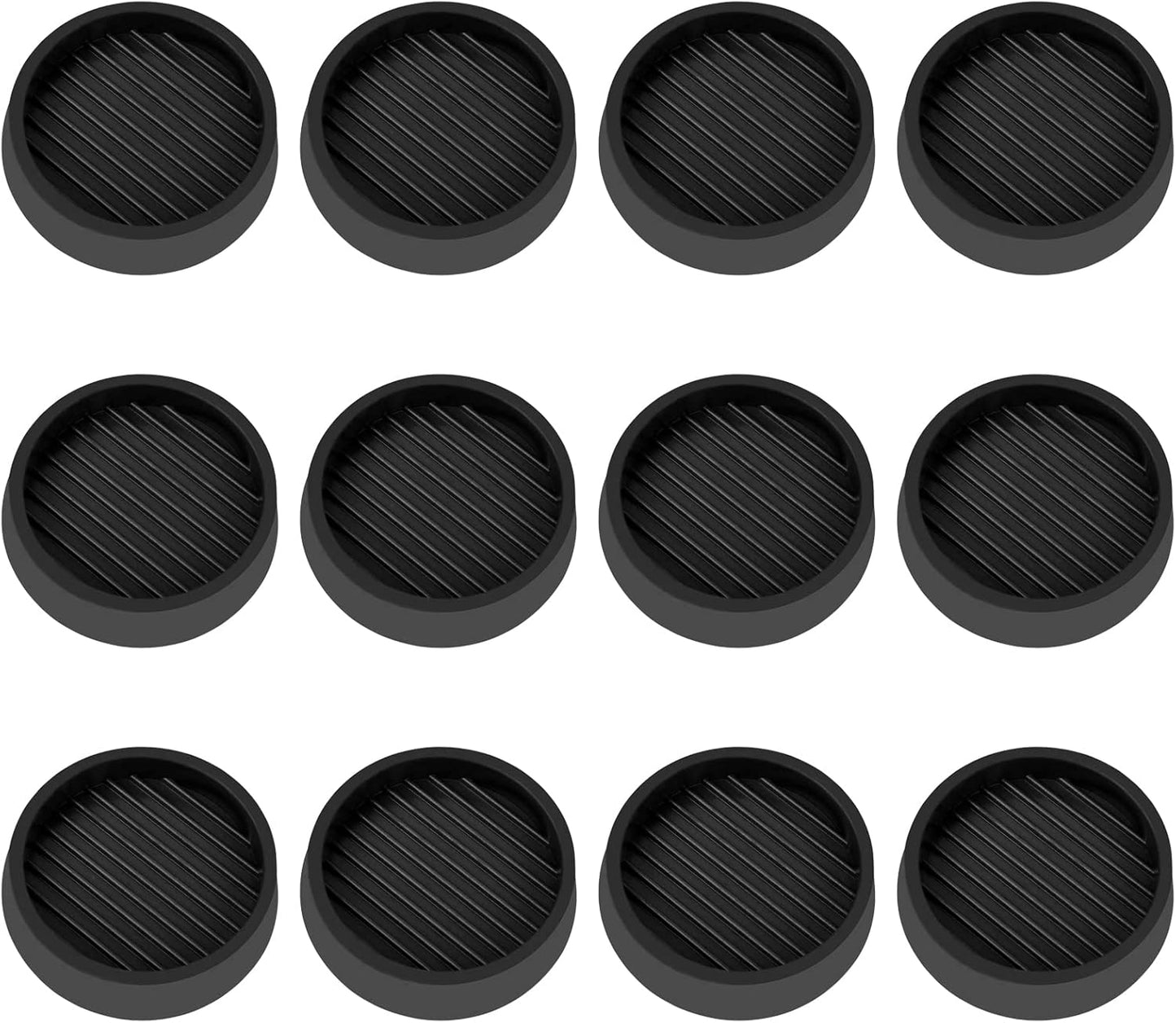 2X2 Round Rubber Caster Cups, Non Slip Furniture Pads, Anti-Slip Gripper, Anti Skid Furniture Feet